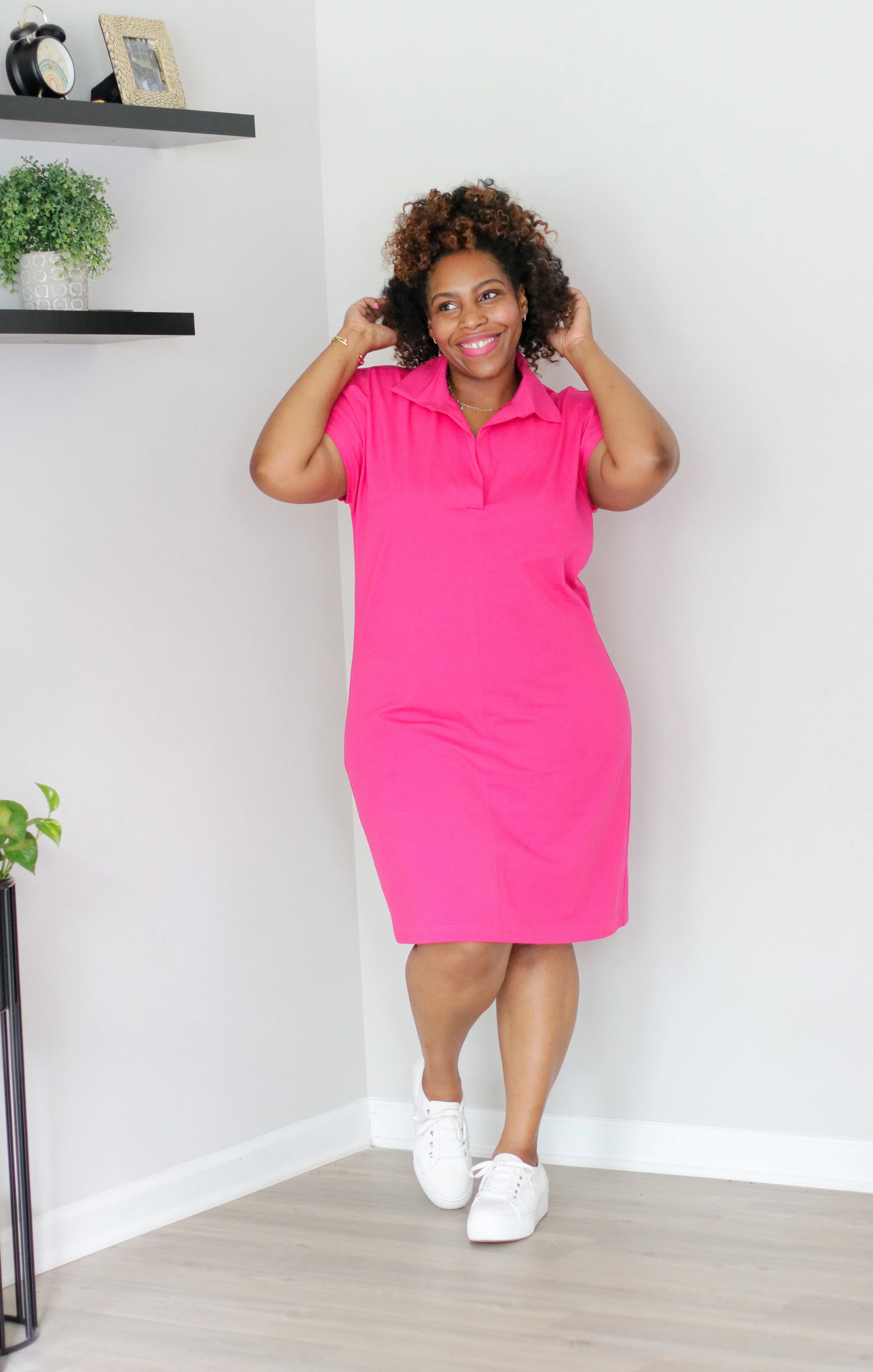 pink collar knit dress: simplicity 9741 — brittany j jones